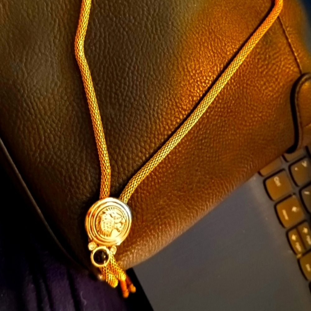 Vintage Metal Bolo Tie Adjustable